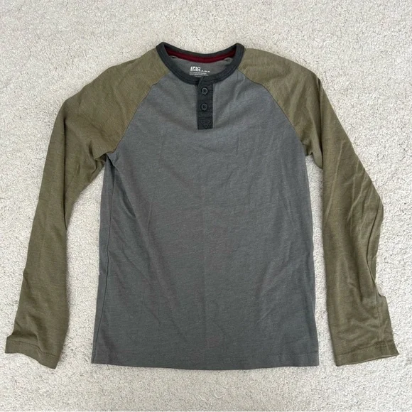 Epic Threads Boys Long Sleeve Henley Tshirt - Picture 1 of 12